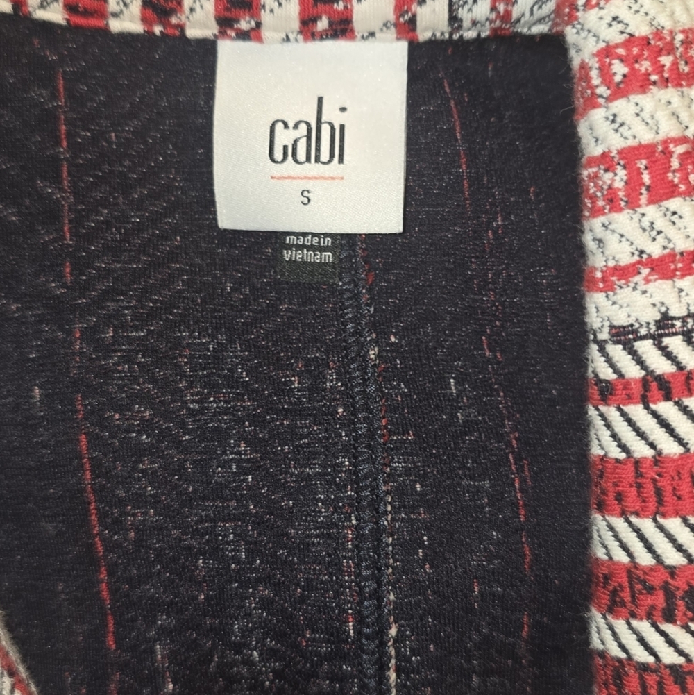 Cabi Patchwork Cotton Blend Blazer - image 6